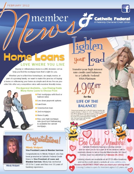 Catholic Federal Credit Union Member Newsletters